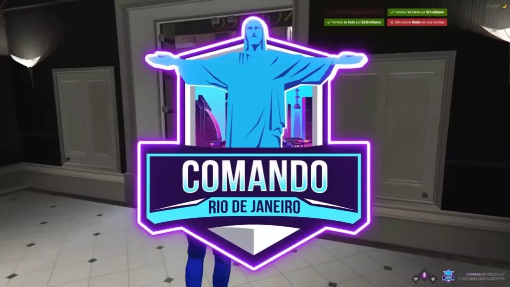 Comando RJ Fivem Servidor GTA Roleplay GTA RP