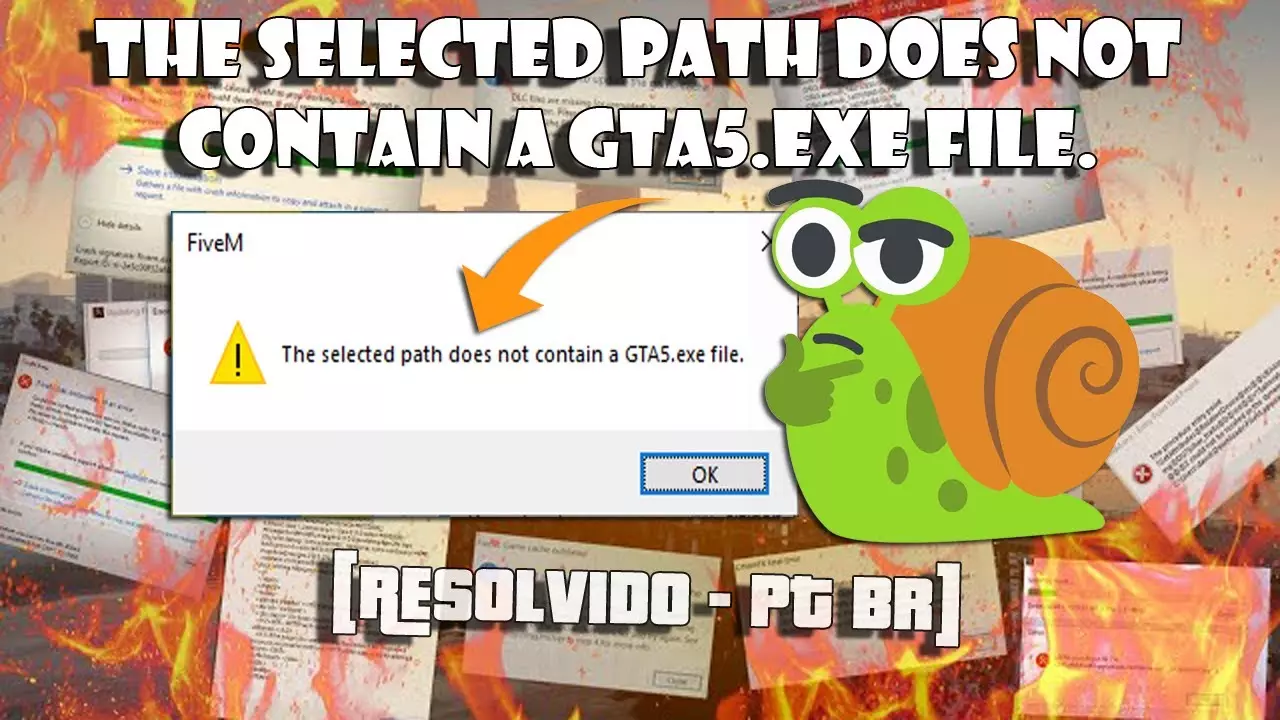 Fivem Erro: The selected patch does not contain a gta5.exe file. Como Resolver PT BR